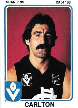 1981 Scanlens VFL #29 Val Perovic Front